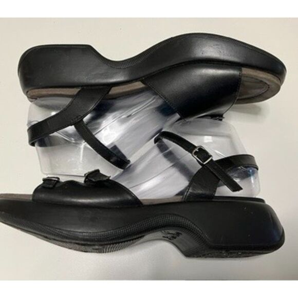 Dansko Sissy black patent leather platform sandals. Size 40(W). - Picture 8 of 10